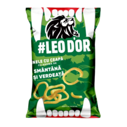 SNACK «INELE CU CEAPA» CU AROMA DE SMANTANA SI VERDEATA